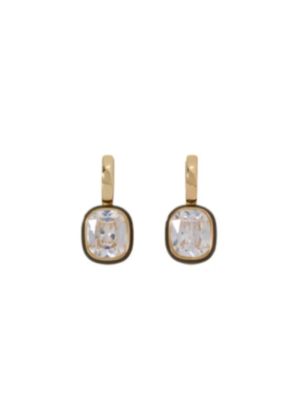 Roxanne Assoulin The Cubic Cushion Drop Earrings Diamond